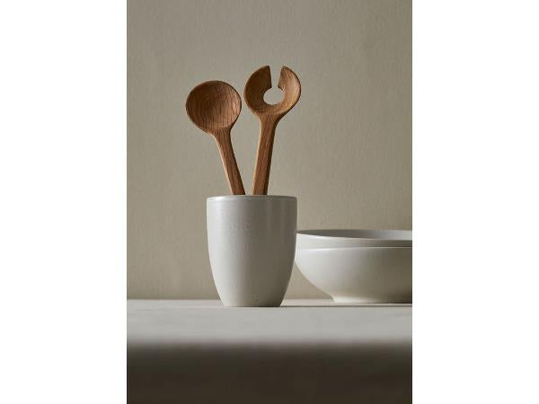 Oak Salad Servers