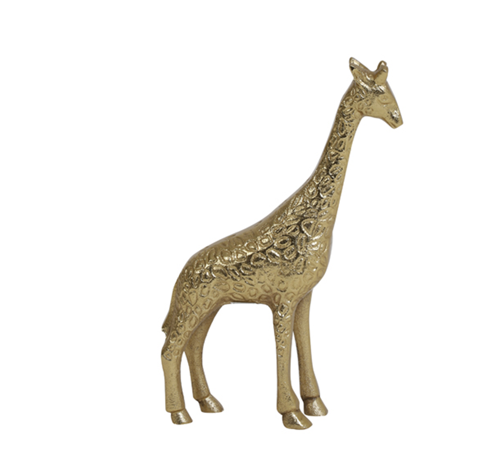 Gold Giraffe Ornament 37cm Grey Goose Living